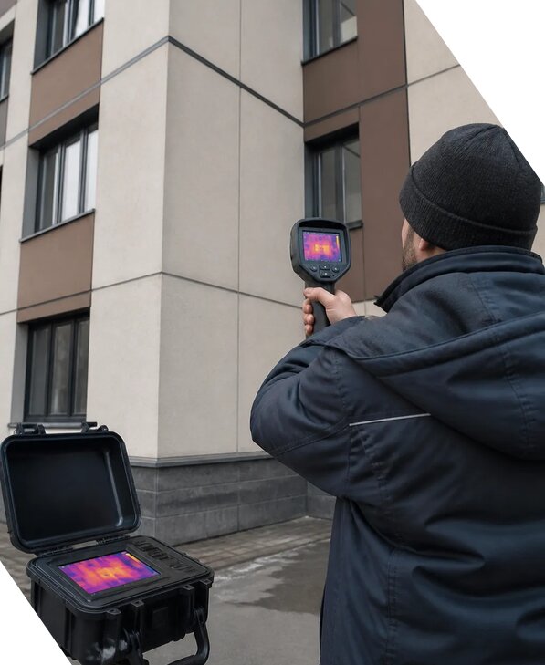 Тепловизионное обследование зданий и сооружений в Ачинске